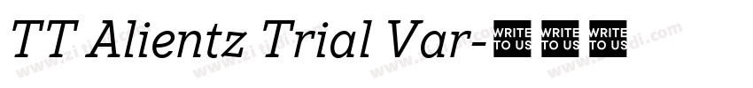 TT Alientz Trial Var字体转换